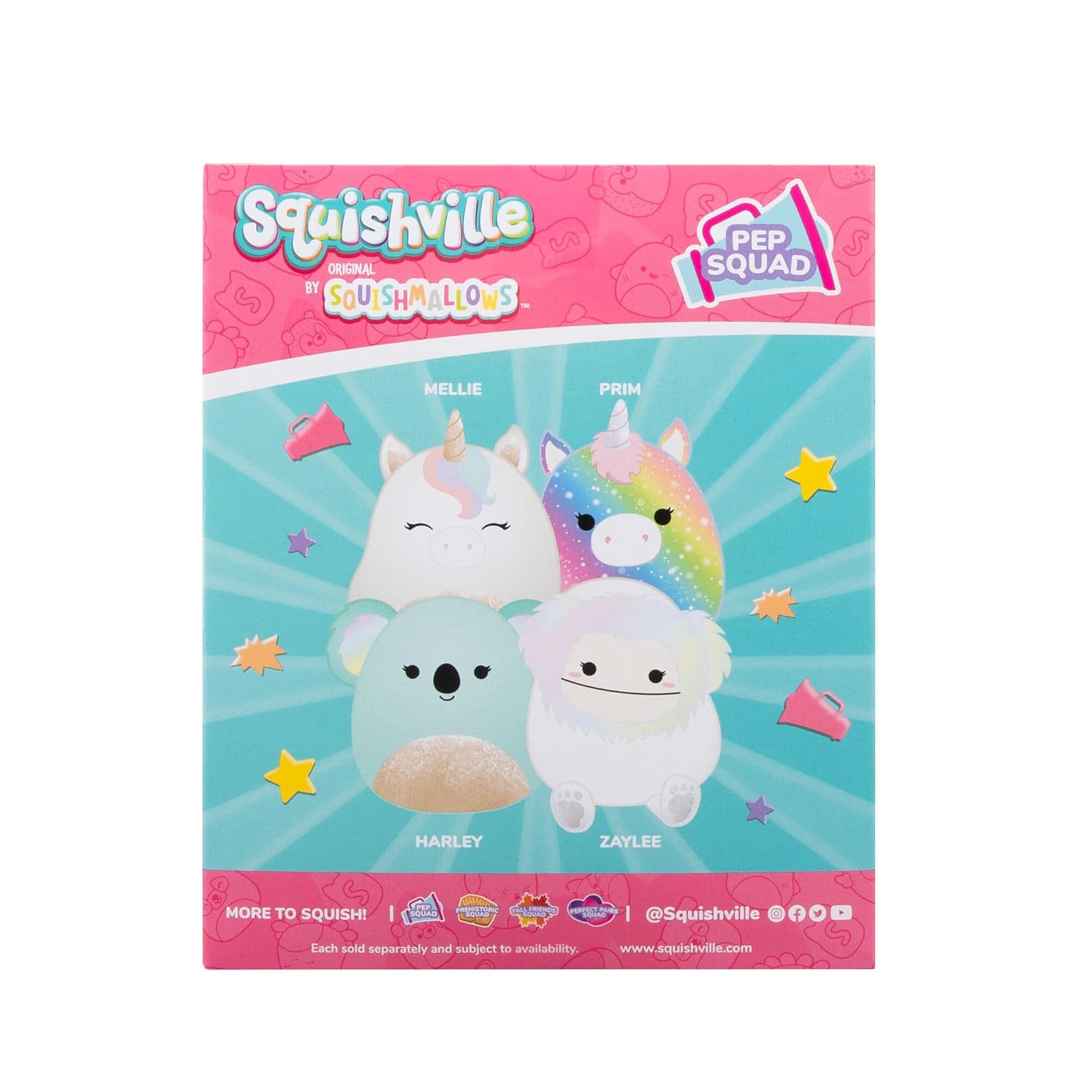 Squishmallows Squishville Mini Pep Squad 4 Pieces - Colorland Toys
