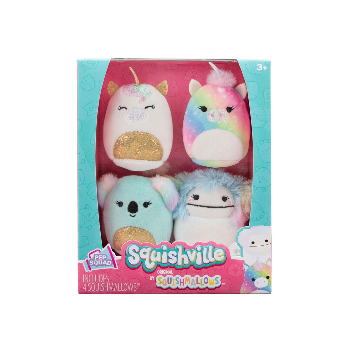 Squishmallows Squishville Mini Pep Squad 4 Pieces - Colorland Toys