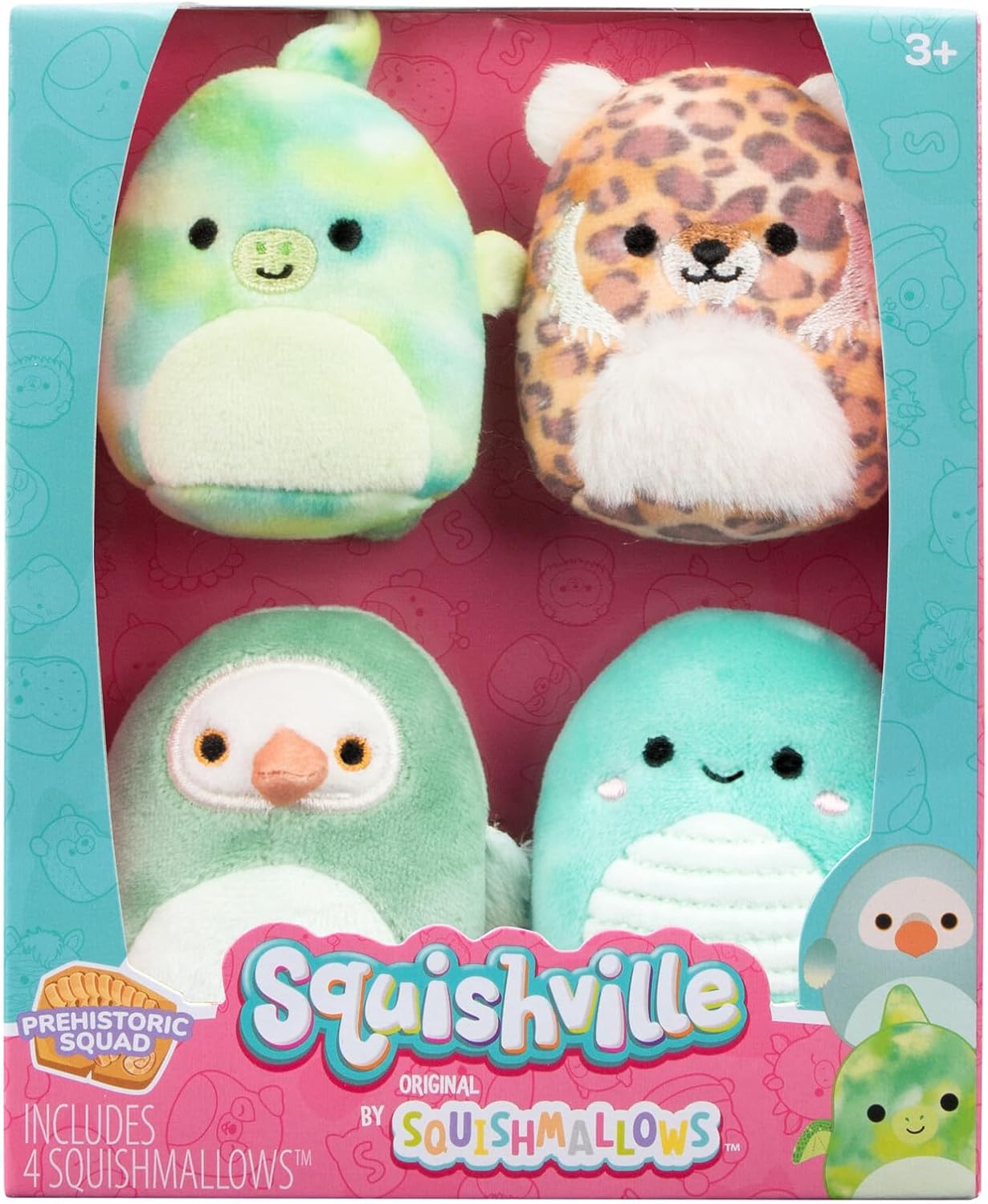 Squishmallows Squishville Mini Prehistoric Squad 4 Pieces - Colorland Toys