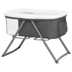 Hauck Dreamer Rocking Crib Portable Fold Away Baby Bed Gray 608951 - Colorland Toys
