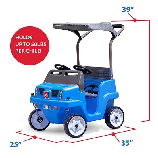 Step2 Side by Side Push Around SUV Two-Seater Push Car 483399 — image 7