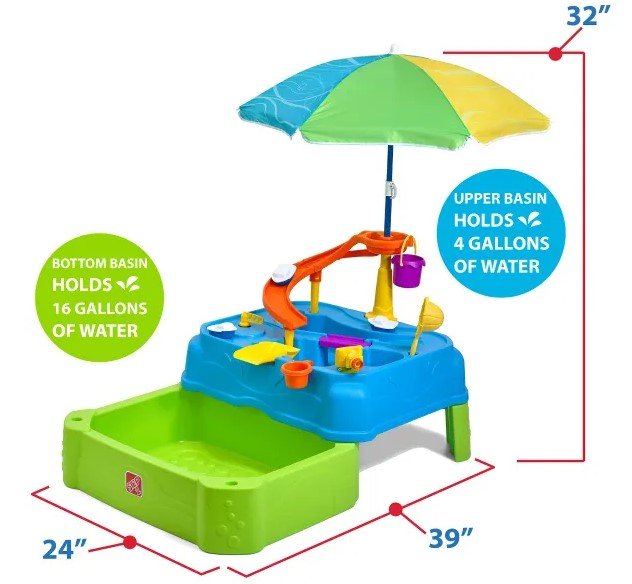 Step2 Waterpark Wonders Two - Tier Water Table 414599 - Colorland Toys