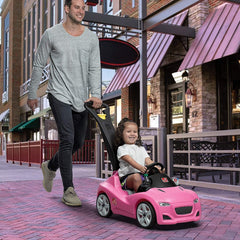 Step2 Whisper Ride Cruiser Push Car Pink 866600 - Colorland Toys