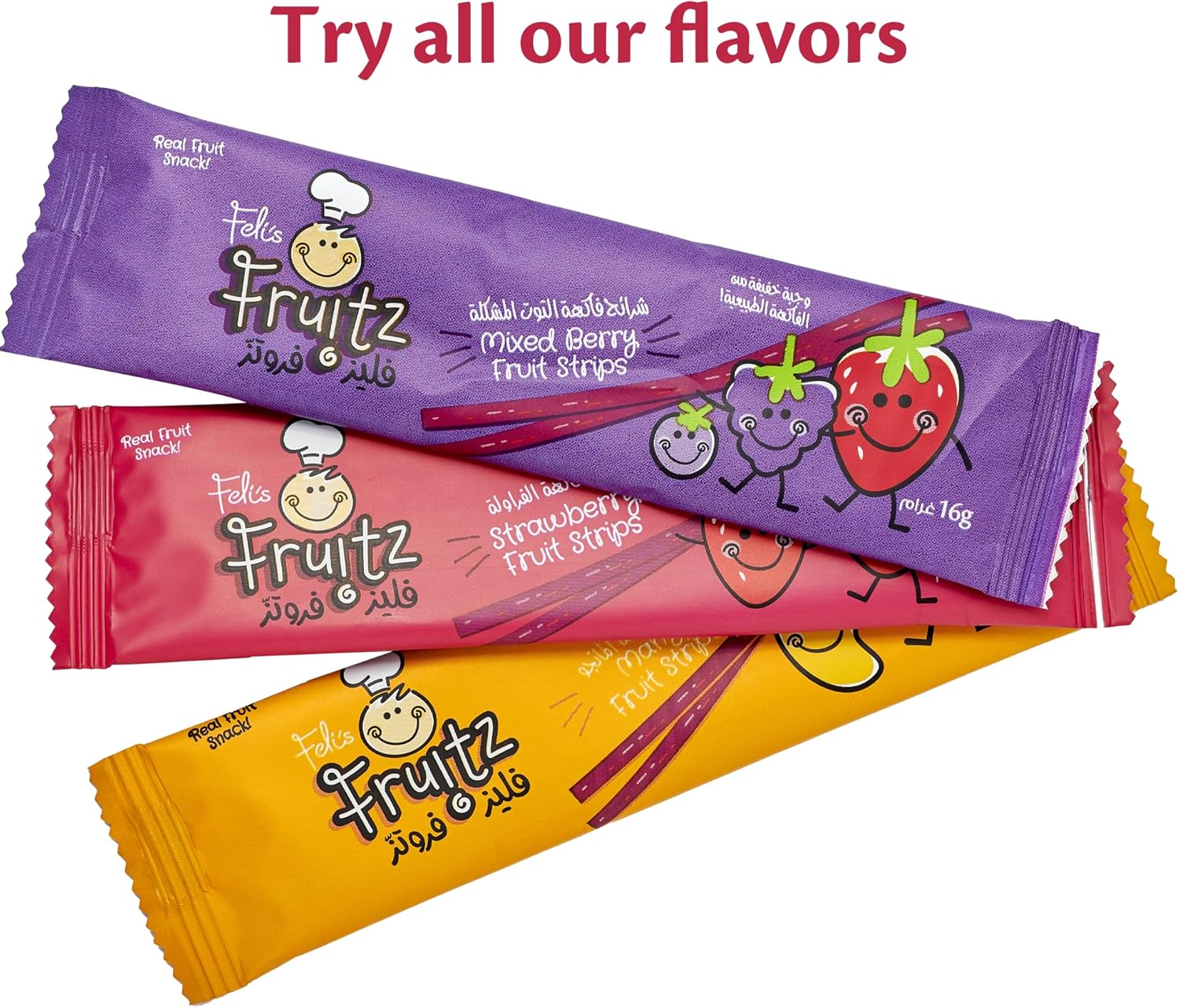 Strawberry Fruit Strips 5 x 16g ESF - 363 - Colorland Toys