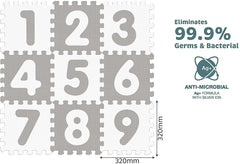 Sunta Sunny Tales Numbers Anti Bacterial Puzzle Mat - 9 Pieces 911853 - Colorland Toys