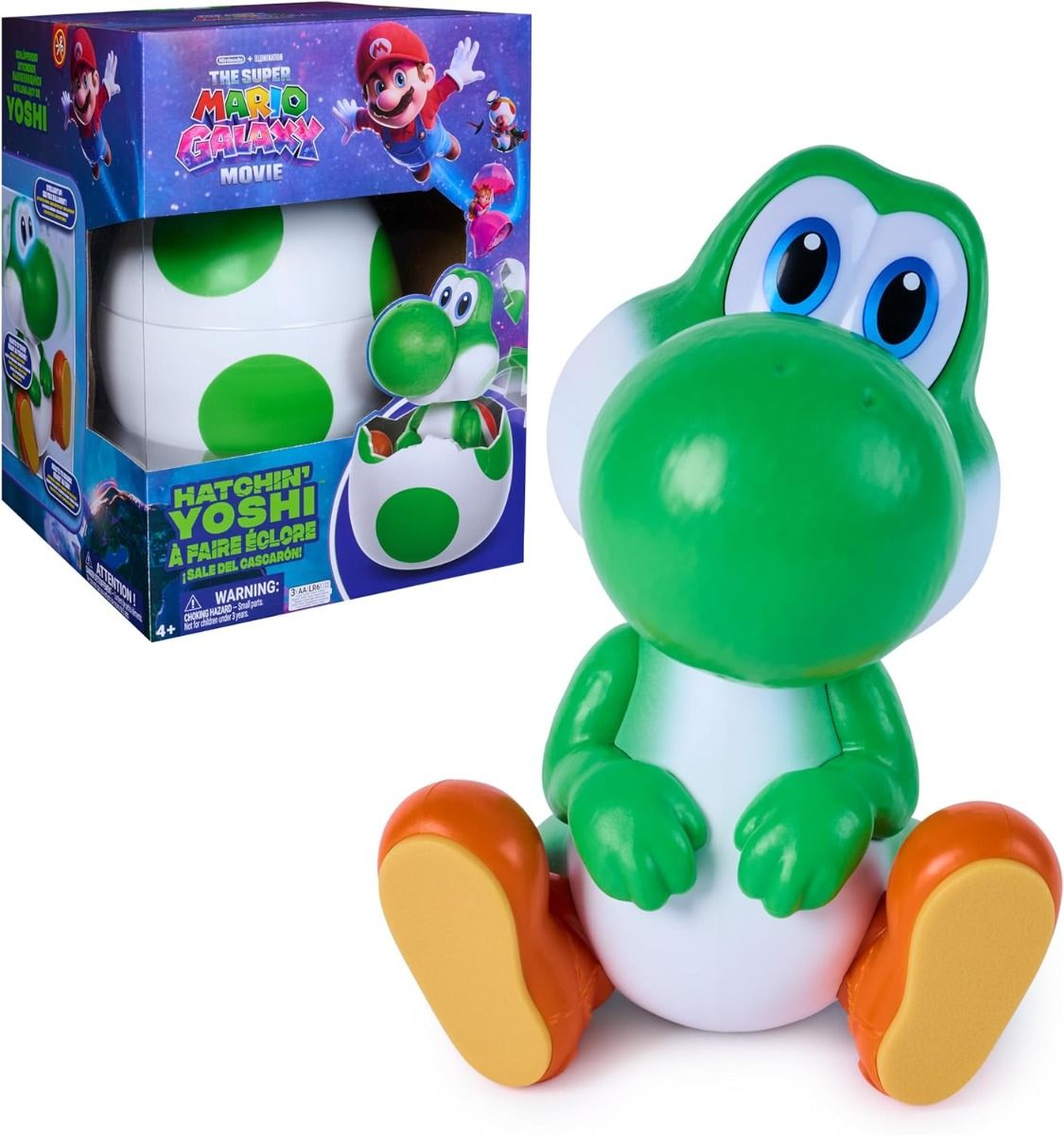 Super Mario 2: Galaxy Movie Yoshi Interactive Hatching Egg Figure | 6076644 - Colorland Toys