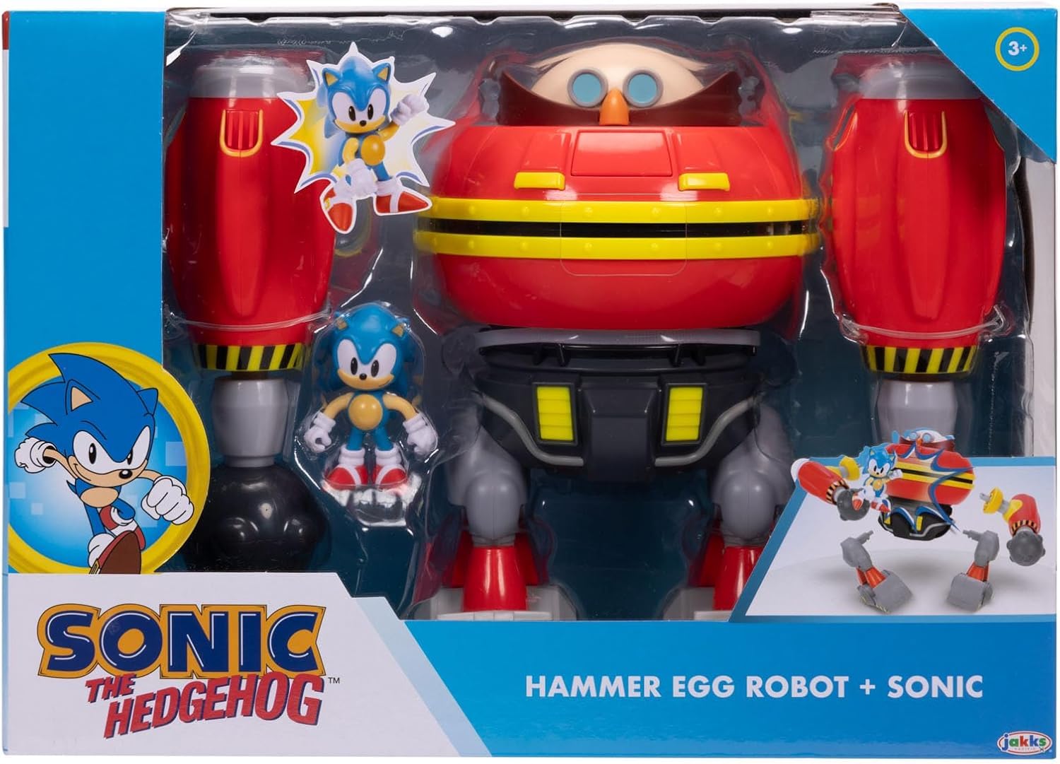 Super Mario 2.5" Hammer Egg Robot Deluxe Playset — JAKKS Action Figure Set - Colorland Toys
