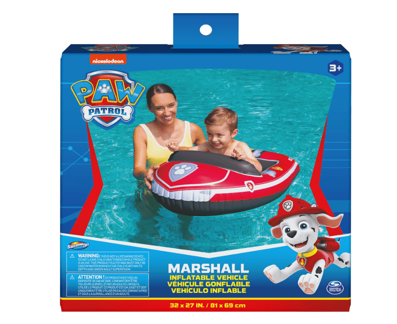 Swimways Paw Patrol Inflatable Rescue Boat - Marshall 6063051 - Colorland Toys