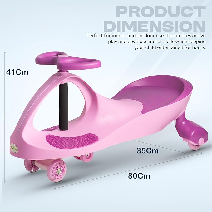 Swing Car With Light Purple/Pink — image 2