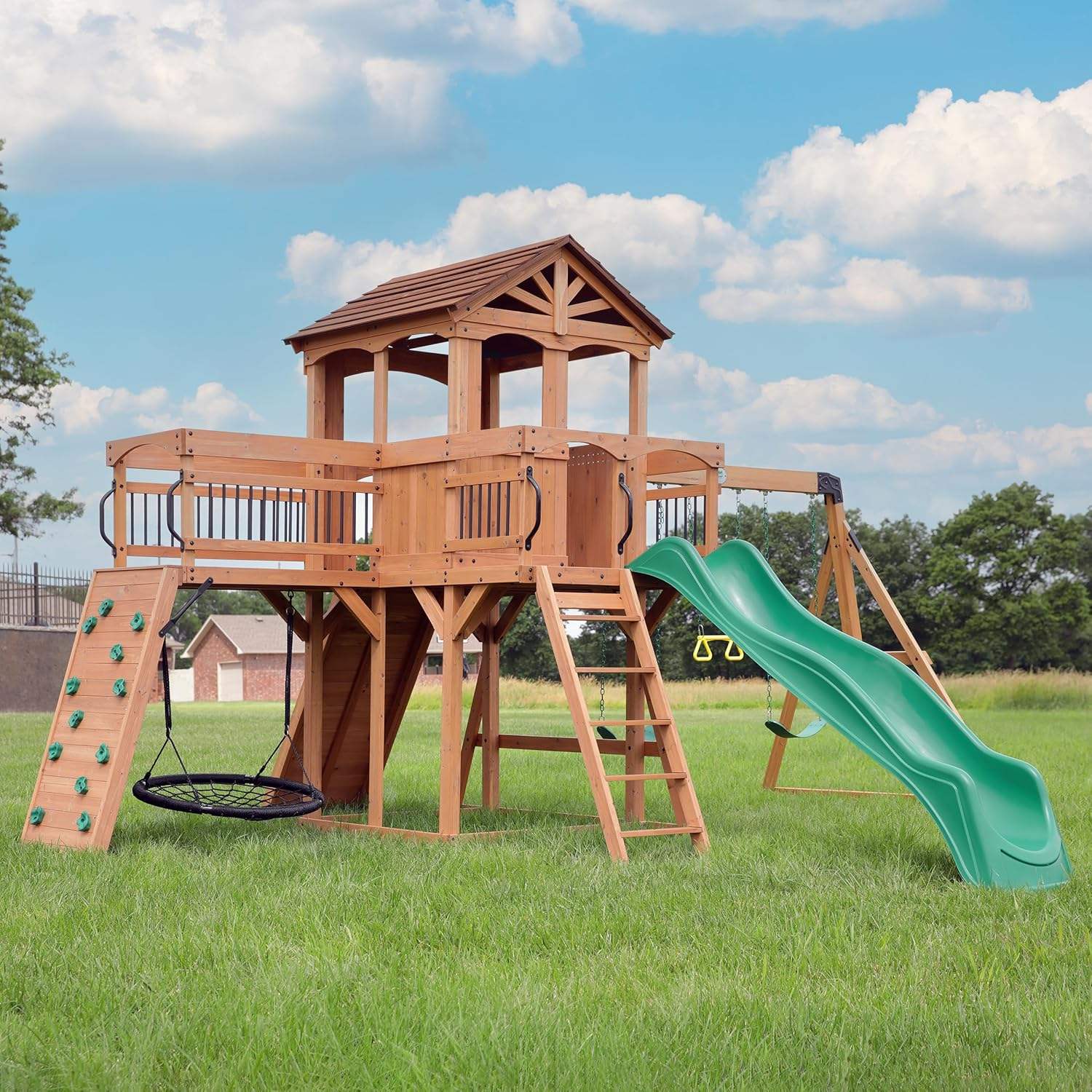 DYNAMIC SPORTS OLYMPIA WOODEN  SWINGSET - Colorland Toys