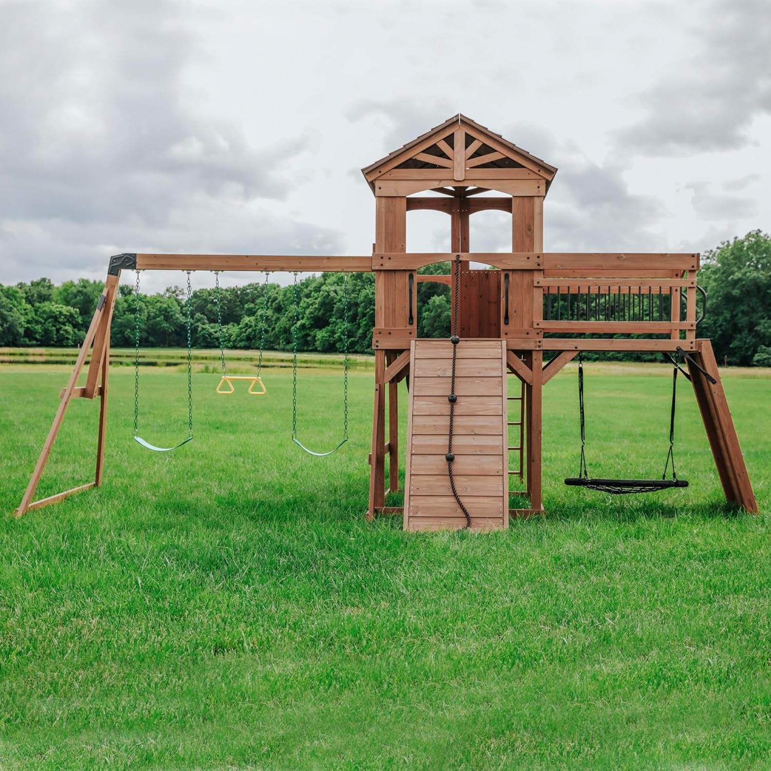 DYNAMIC SPORTS OLYMPIA WOODEN  SWINGSET - Colorland Toys