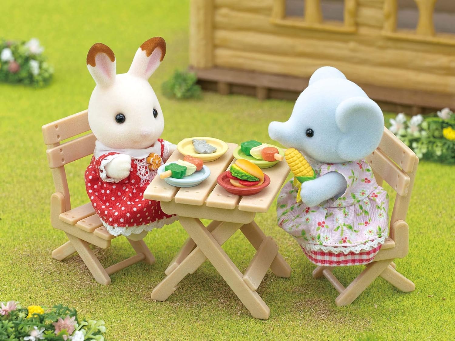 Sylvanian Families BBQ Picnic Set Elephant Girl 5640 - Colorland Toys