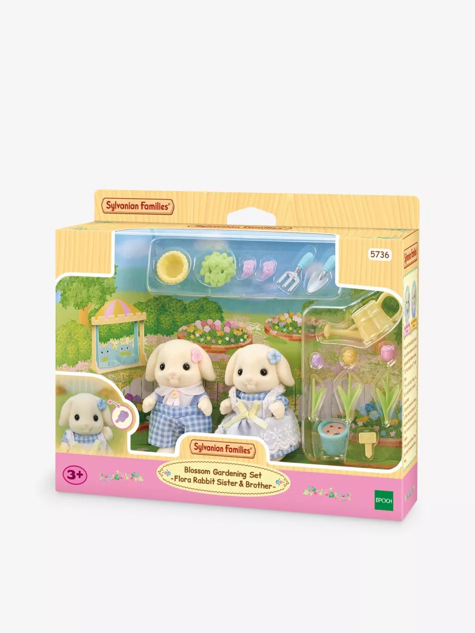 Sylvanian Families Blossom Gardening Set -Flora Rabbit Sister & Brother 04422186 — image 1