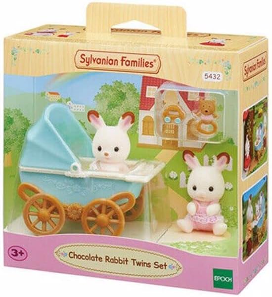 Sylvanian Families Chocolate Rabbit Twins Set 5432