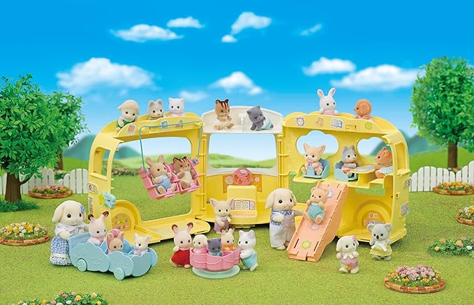 Sylvanian Families Rainbow Fun Nursery Bus 5744 - Colorland Toys