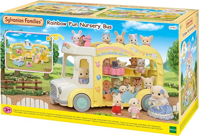 Sylvanian Families Rainbow Fun Nursery Bus 5744 - Colorland Toys
