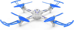 Sam Toys 4-Channel Auto Hover RC Stunt Drone-Blue/Orange X15T