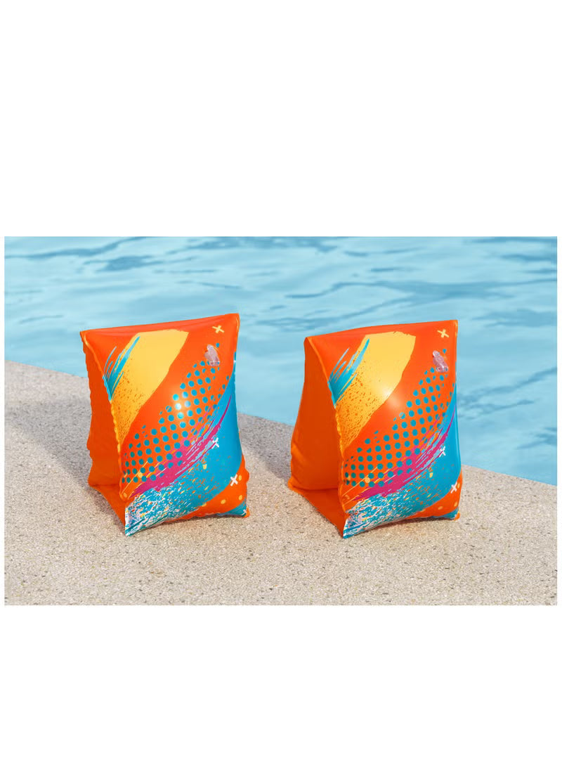 Bestway Swim Safe Inflatable Colorful Swimming Arm Bands 30x15cm L-XL — image 1
