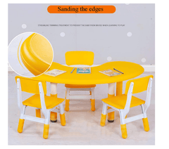 Table Curved Yellow 02A - Colorland Toys