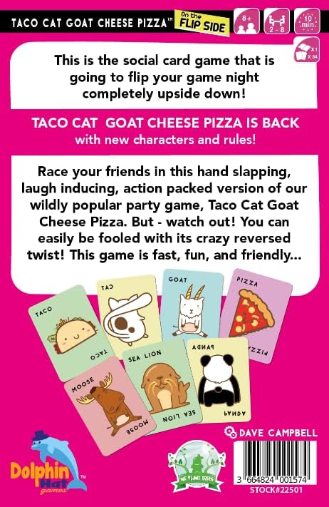 Taco Cat Goat Cheese Pizza Flip Side TCGENAR03 - Colorland Toys