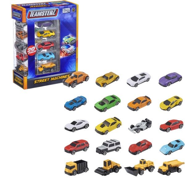 Teamsterz Street Machines Die - Cast 20 - Pack HTI - 1400010 - Colorland Toys