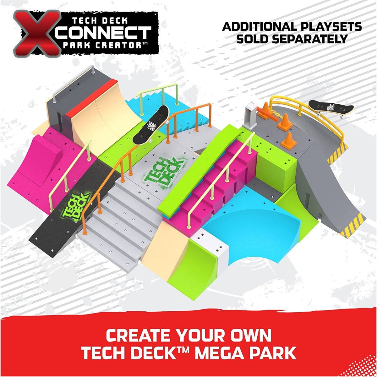 Tech Deck Neon Mega Park X - connect Creator 6063752 - Colorland Toys