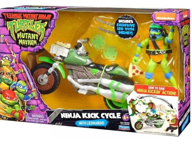 Teenage Mutant Ninja Turtles Ninja Kick Cycle with Leonardo Vehicle & Action Figure 83431 — image 5