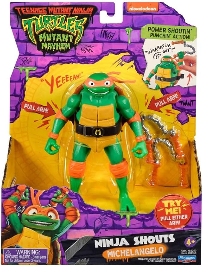 Teenage Mutant Ninja Turtles Ninja Shouts Action Figure - Michelangelo 83353 — image 1