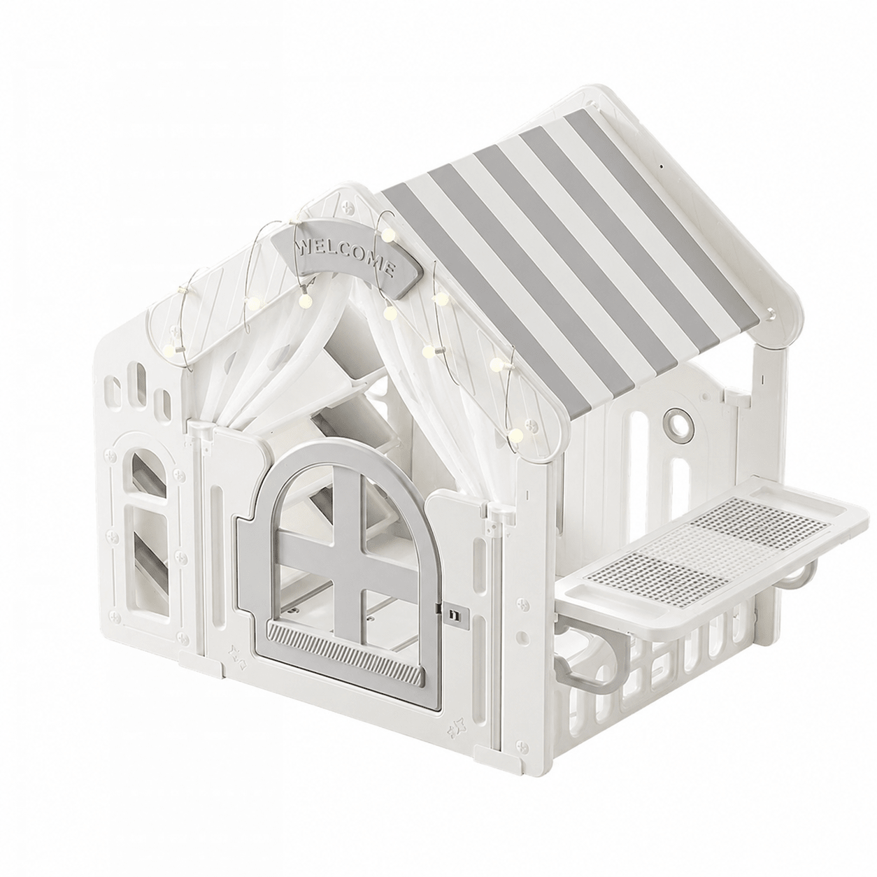 Tent House 147cm x 85cm x 118cm Grey TENT GREY - Colorland Toys