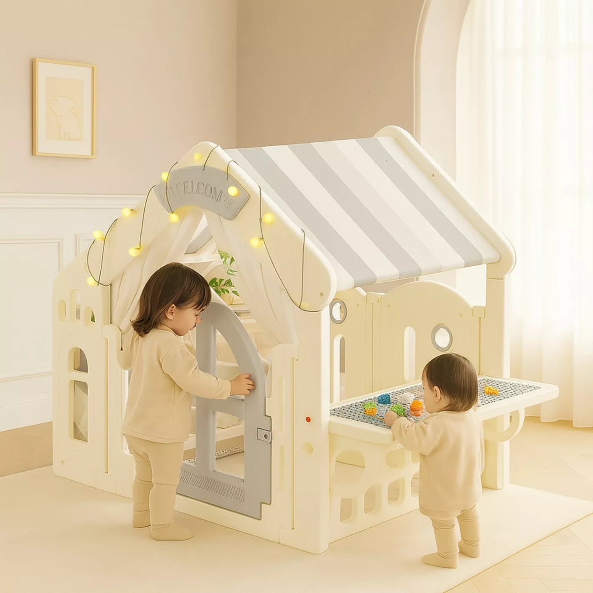 Tent House 147cm x 85cm x 118cm Grey TENT GREY — image 3