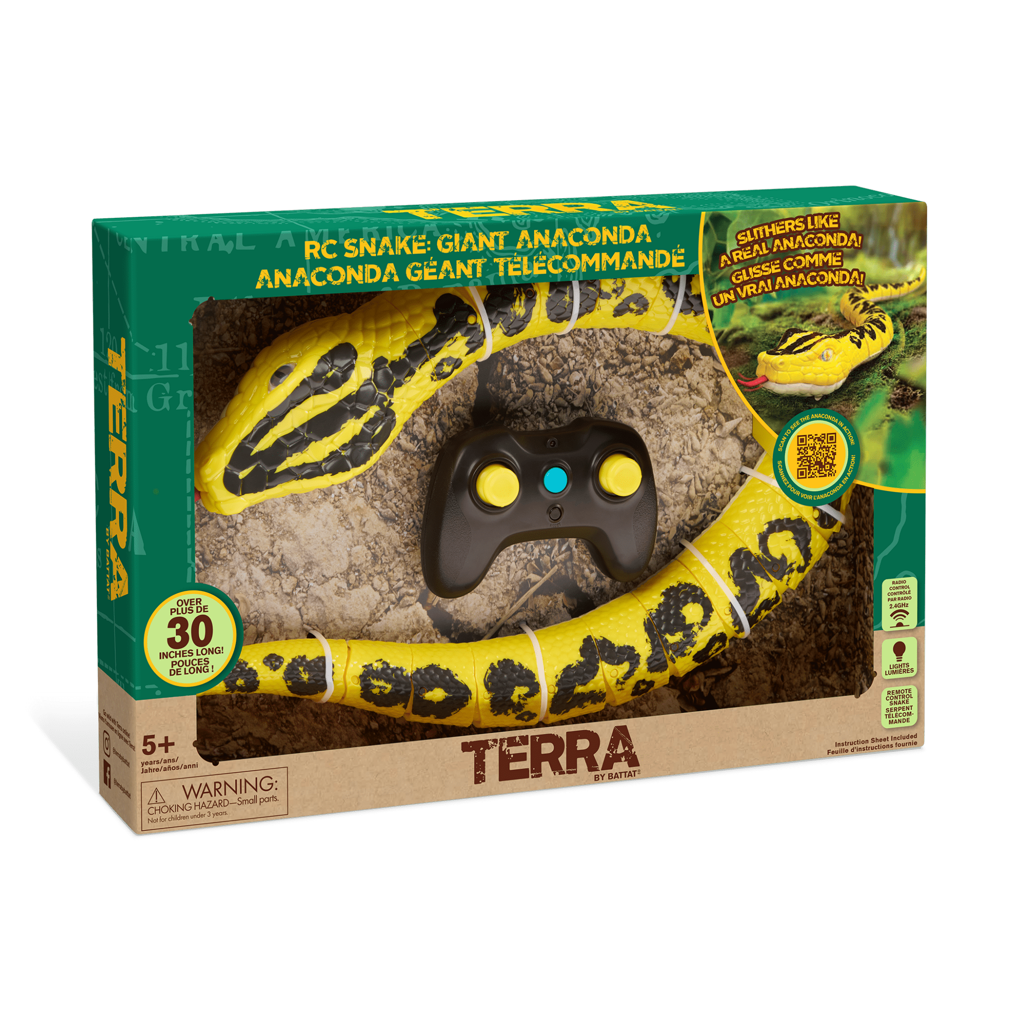 Terra RC Snake - Yellow Anaconda AN2930Z - Colorland Toys