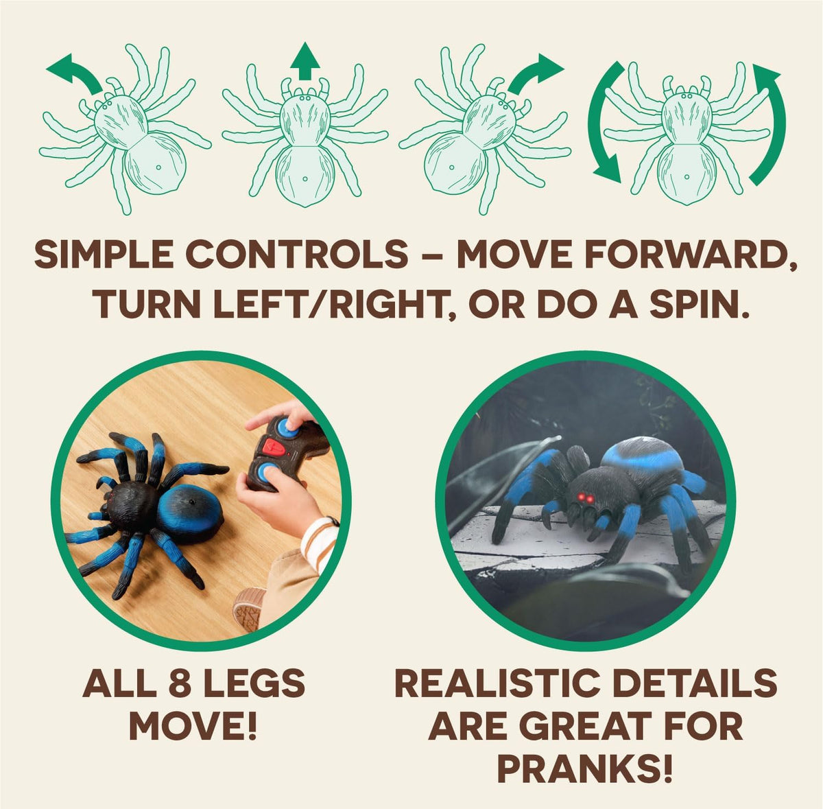 Terra Remote Controlled Tarantula - Blue AN2845Z — image 4