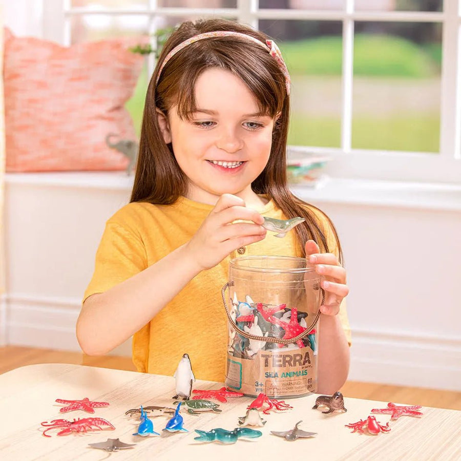 Terra Tub Of Sea Animals Figures 60pcs AN2871Z — image 2