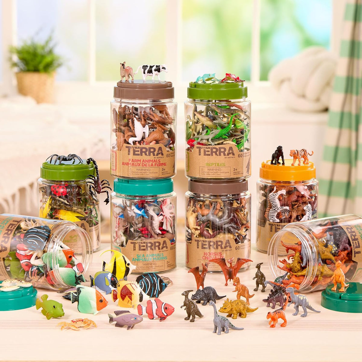 Terra Tub of Tropical Fish World Figures 60pcs AN2877Z — image 6