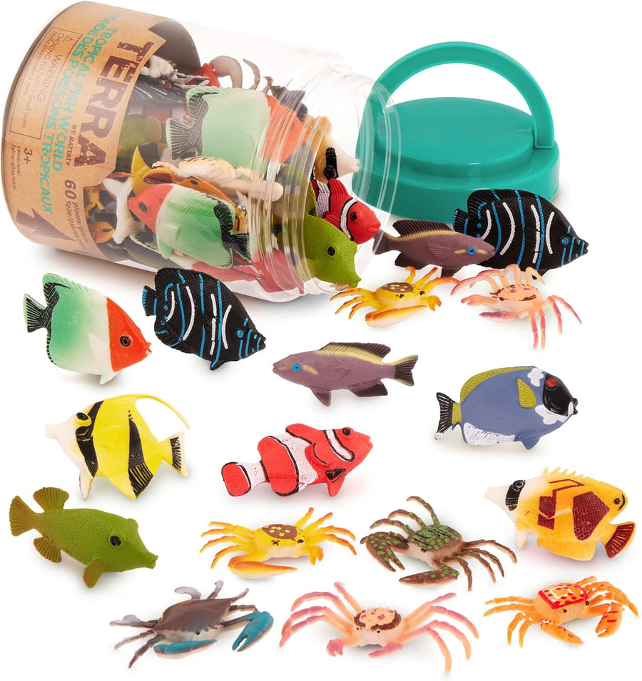 Terra Tub of Tropical Fish World Figures 60pcs AN2877Z — image 9