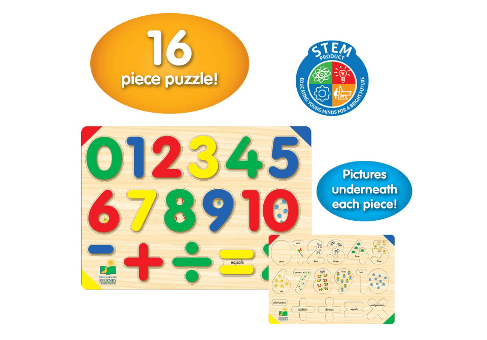 The Learning Journey Lift & Learn 123 Number Puzzle 285275 - Colorland Toys