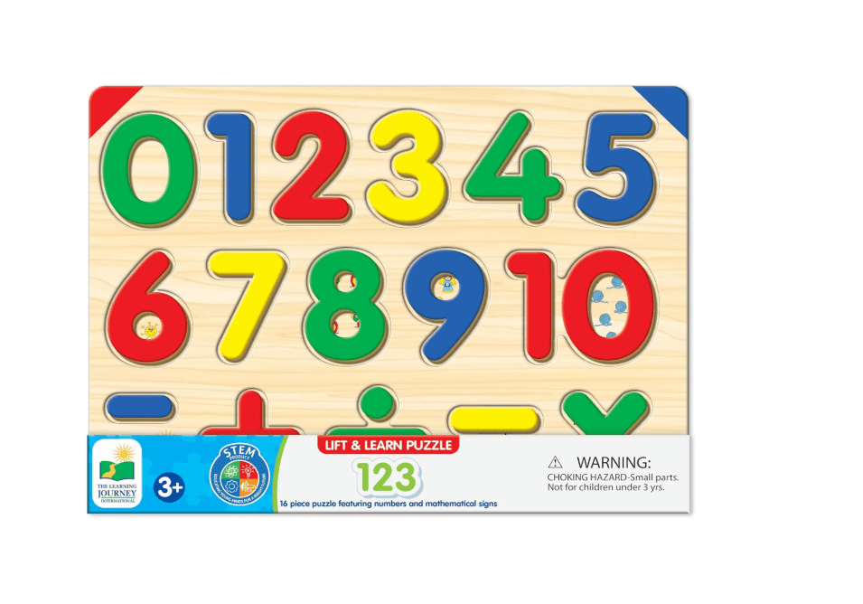 The Learning Journey Lift & Learn 123 Number Puzzle 285275 - Colorland Toys
