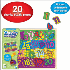 The Learning Journey My First Lift & Learn Chunky Puzzle 123 225806 - Colorland Toys