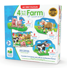The Learning Journey My First Puzzle Sets 4 - In - A - Box Farm 627419 - Colorland Toys