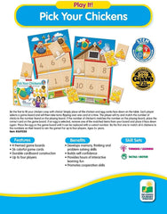 The Learning Journey Play It! Pick Your Chickens 369258 - Colorland Toys