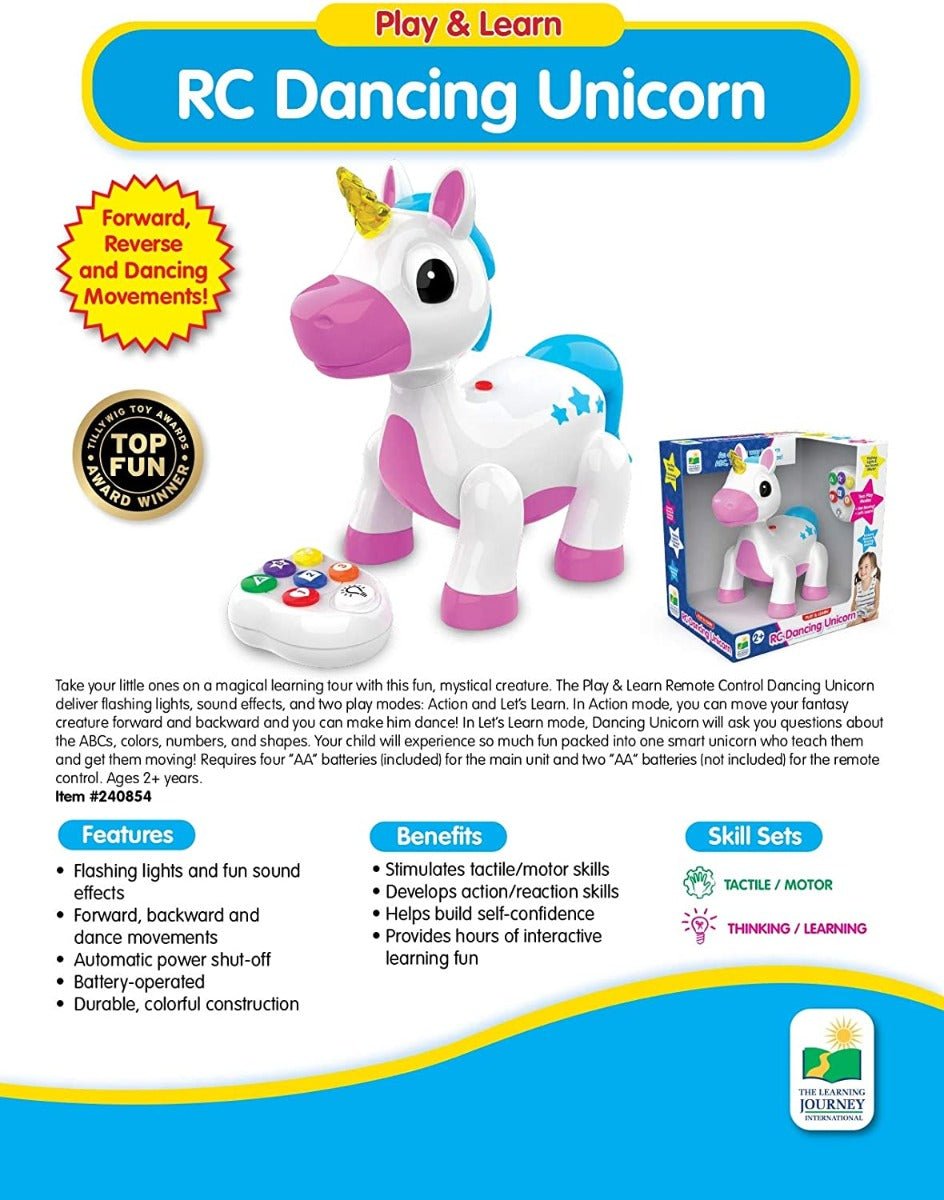 The Learning Journey Play & Learn RC Dancing Unicorn 240854 - Colorland Toys