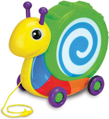 The Learning Journey Pull Along Snail Drum 104965 - Colorland Toys