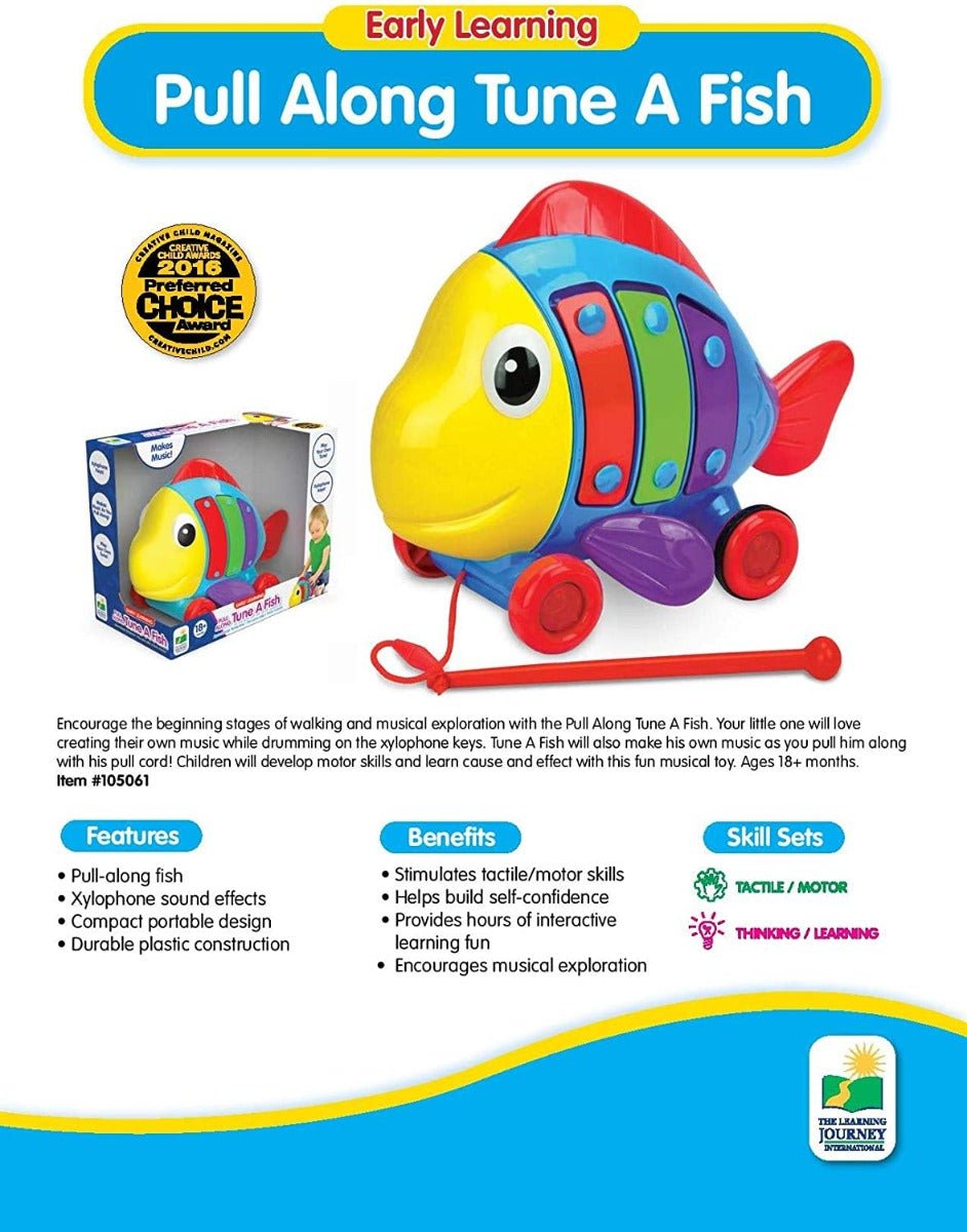The Learning Journey Pull Along Tune A Fish 105061 - Colorland Toys