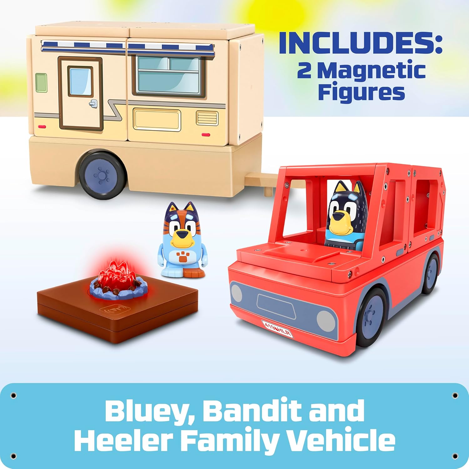 Tile Town Bluey Camper Tile Set 82076 - Colorland Toys