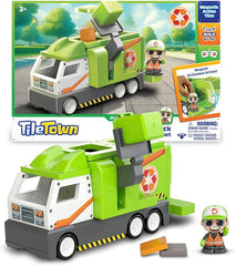 Tile Town Recycling Truck Set 82088 - Colorland Toys