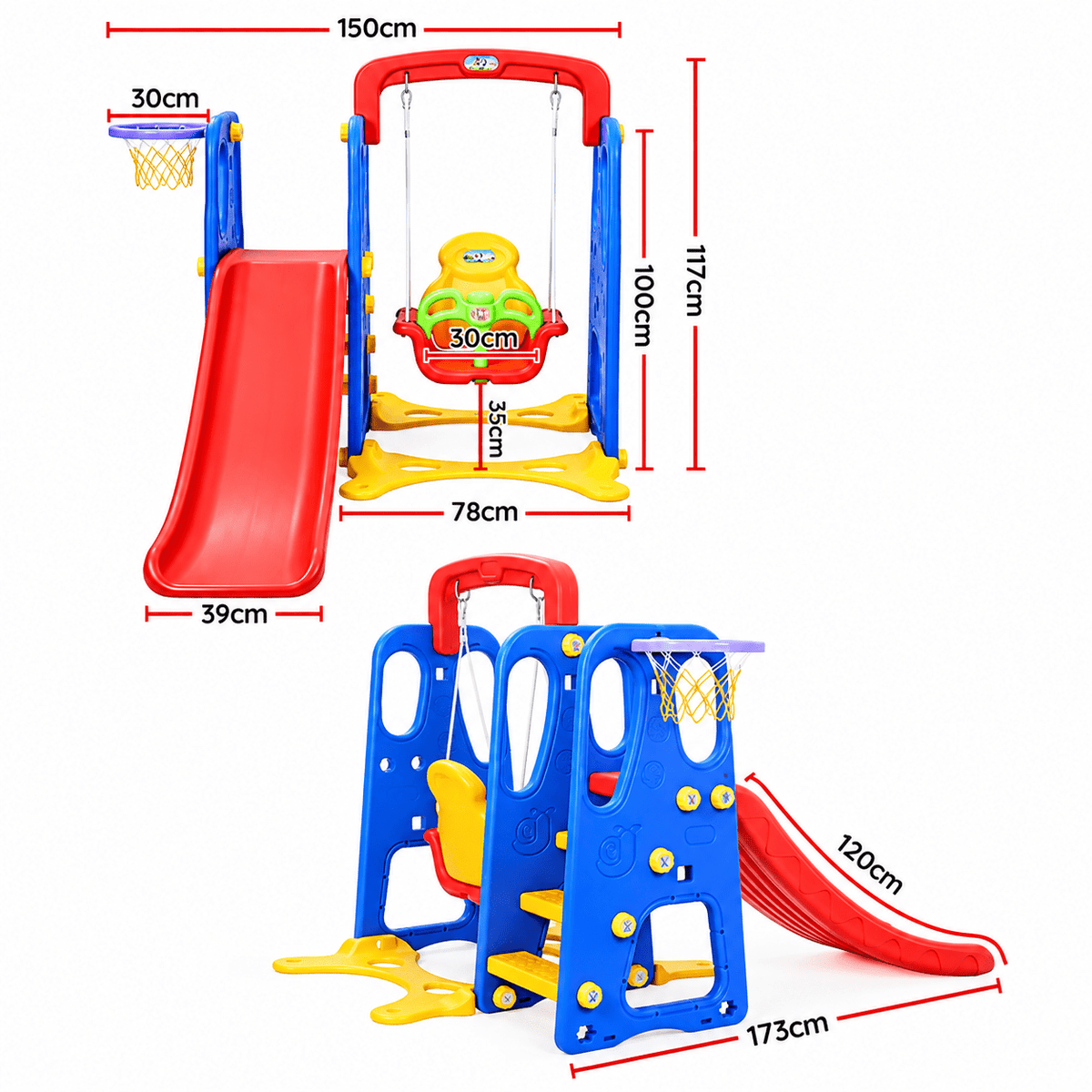 زحليقة توبي كيدز ٤ في ١ مع أرجوحة TB-201A — image 6