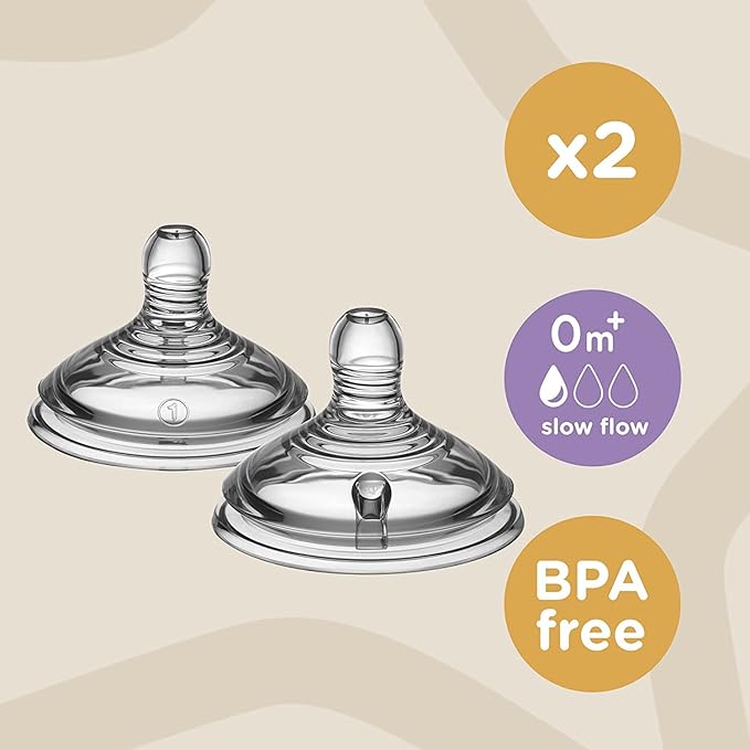 Tommee Tippee Closer to Nature Slow Flow Teats 0m+ TT42212010 — image 2