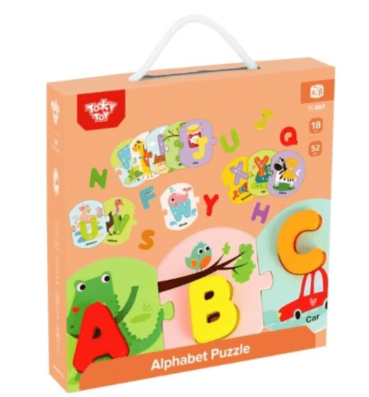 Tooky Toy Wooden Alphabet Puzzle TL497 — image 1