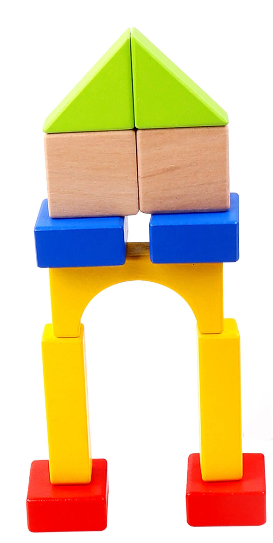 Tooky Toy Wooden Coloured Basic Blocks TKC402 — image 1