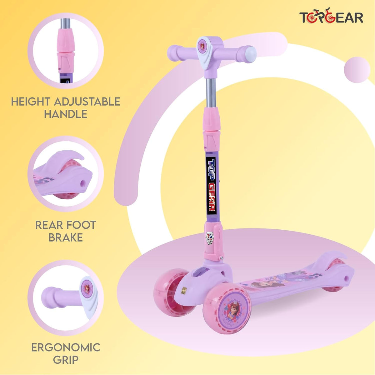 Top Gear Disney Princess Scooter Purple TG-690 — image 2